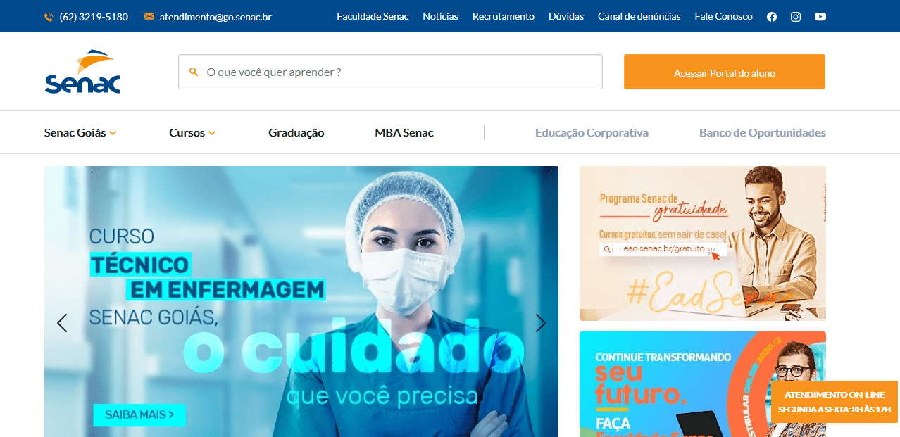 Portal Oficial do SENAC Goiânia